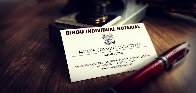 Birou Individual Notarial Mucea Cosmina-Dumitrița