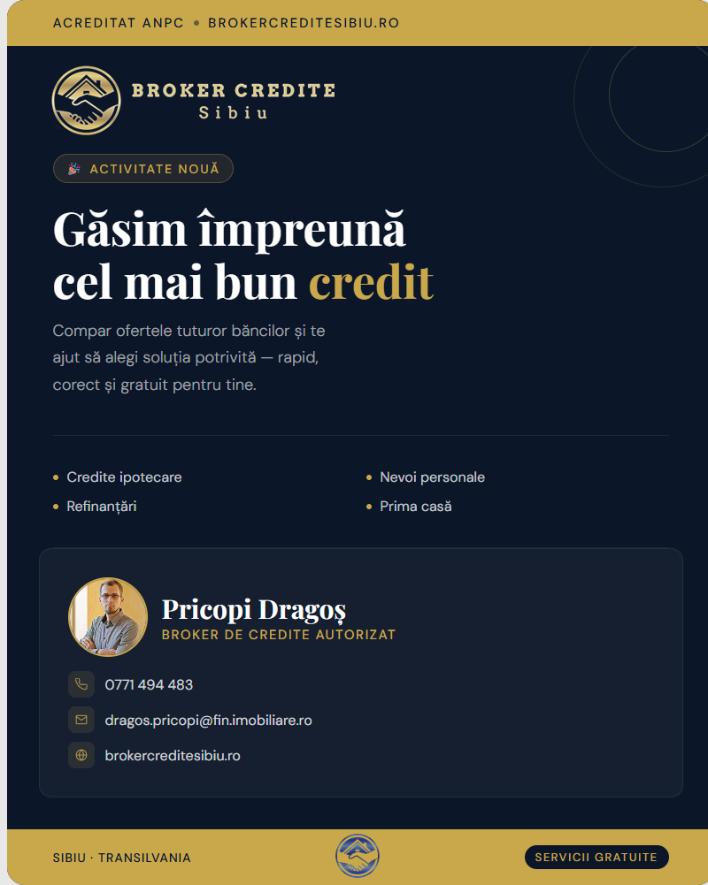 Dragoș Pricopi - Broker Credite Sibiu