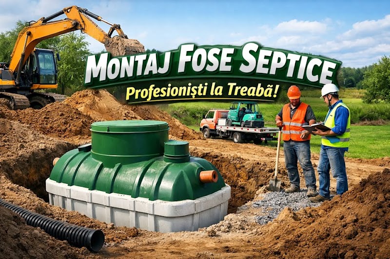 Montaj, instalare fose septice si stații de epurare Targu Jiu, Gorj
