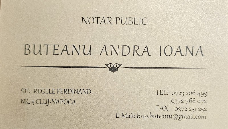 Notar Public Buteanu Andra Ioana