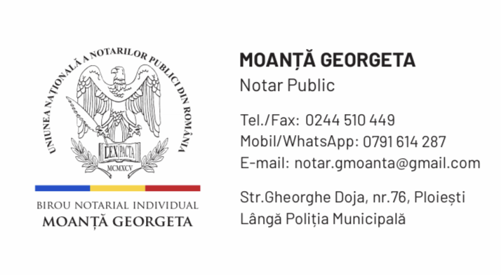 Notar Public Moanță Georgeta