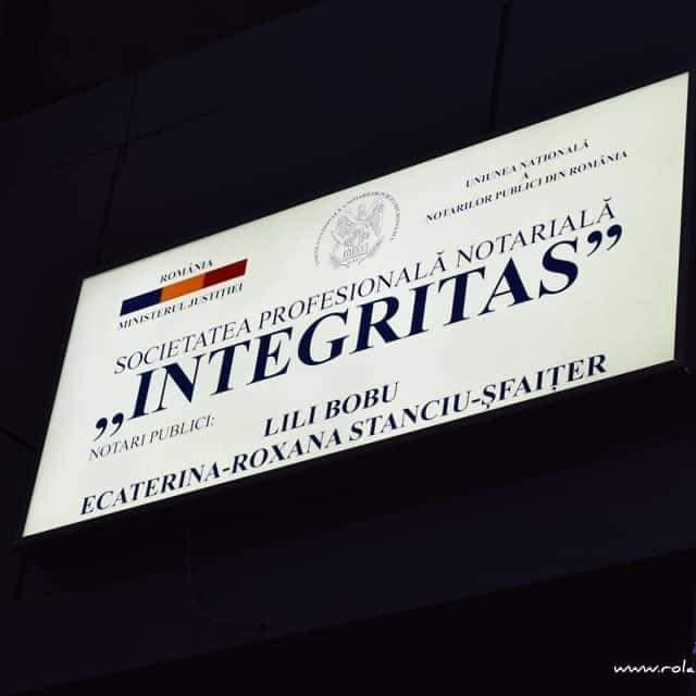 Notariat "INTEGRITAS" - notar public Stanciu-Șfaițer Ecaterina-Roxana
