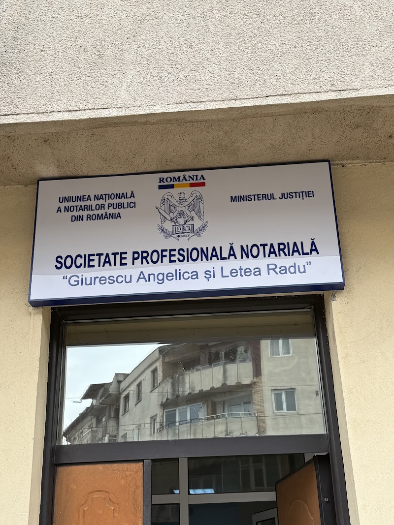 SOCIETATE PROFESIONALĂ NOTARIALĂ GIURESCU ANGELICA ȘI LETEA RADU